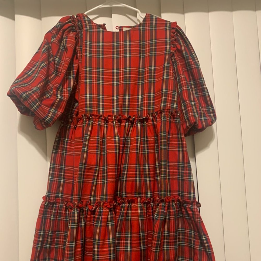 Once Upon A Time Red Multi Plaid Dress